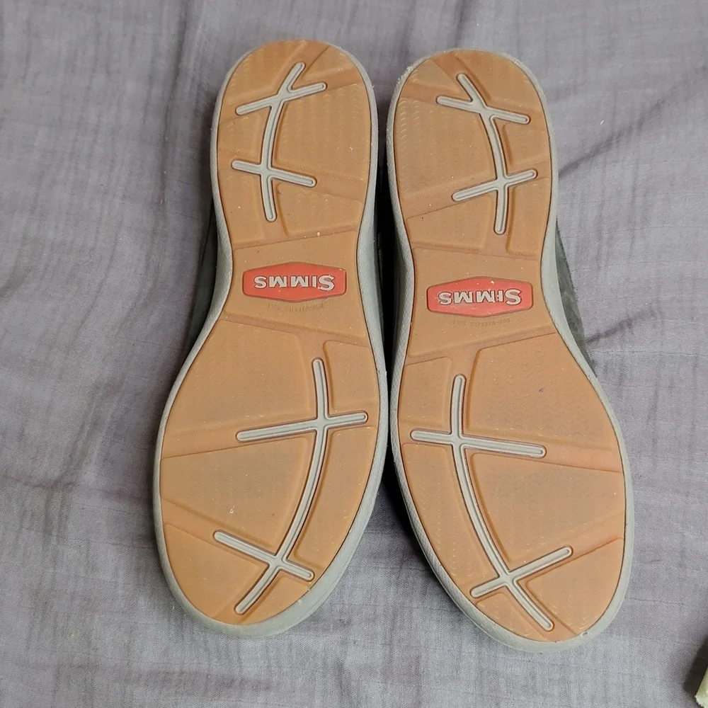 Simms Loafer Shoes Men's‎ Size 9 Gray Suede West Shore Moc Toe Casual Slip Ons - Picture 6 of 7